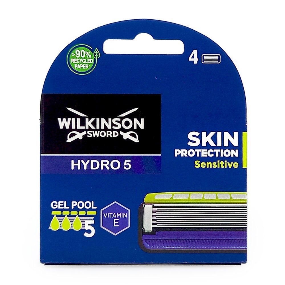 Hydro Wilkinson 5 Wilkinson Sensitive Pack 4er Protection Rasierklingen Rasierklingen, Skin