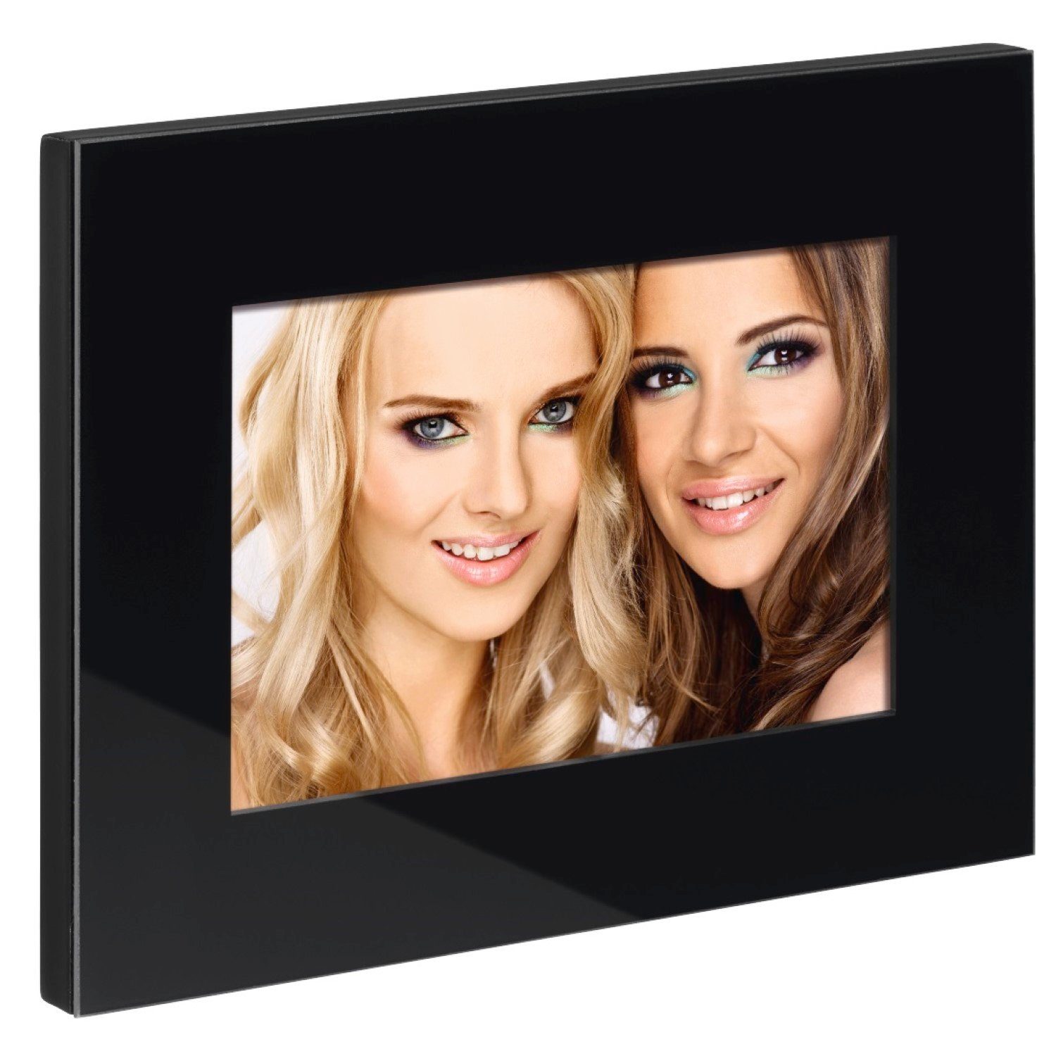 Hama Bilderrahmen Glas-Rahmen 13x18cm Schwarz Bilder-Rahmen, (einzeln), Fot günstig online kaufen