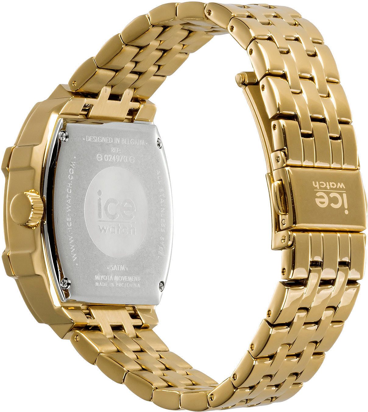 ice-watch Quarzuhr ICE boliday - Full steel shiny - Small - 3H + Date 024970, Armbanduhr, Damenuhr, Edelstahlarmband, Datum, analog