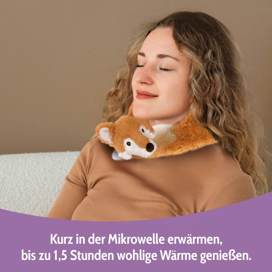 Habibi Plush Wärmekissen Habibi Plush Premium Nackenhörnchen 1740 Fuchs orange