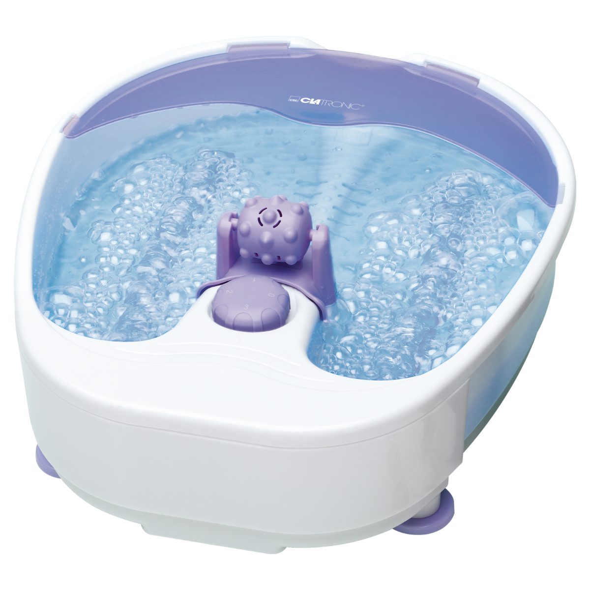 CLATRONIC Fußmassagegerät FM 3389, Fußbad mit Whirlpool-Effekt, Massage & Heizung