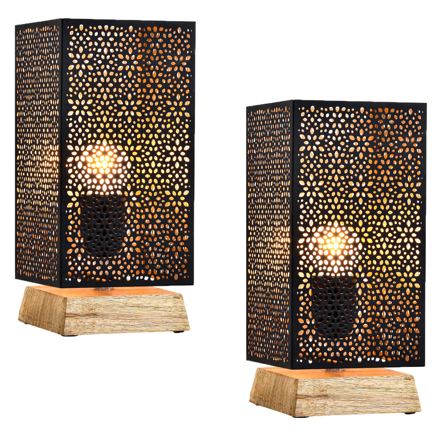 Marrakesch Orient & Mediterran Interior Nachttischlampe 2er Set Aesthetic D günstig online kaufen