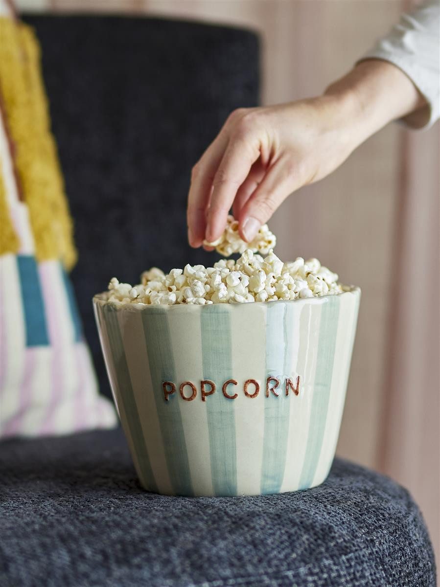 Bloomingville Snackschale Schale POPCORN, 100% Steinzeug