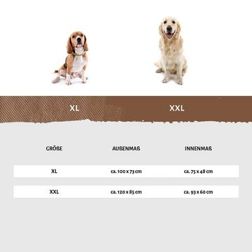 Knuffelwuff Tierbett Hundebett Lucky Color Edition, Schaumstoffflocken