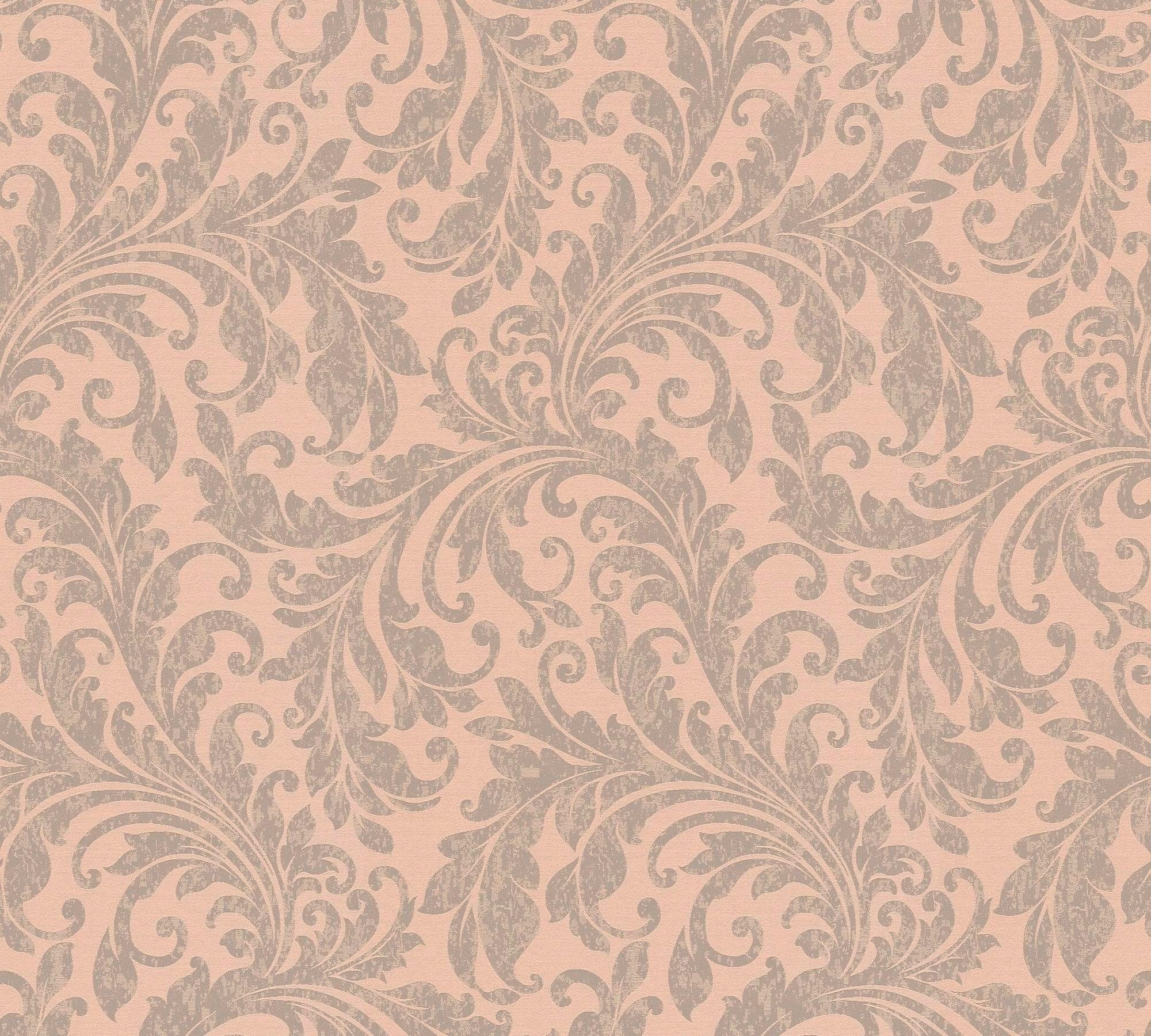 living walls Textiltapete Di Seta, leicht strukturiert, Barock, gemustert, ornamental, Klassik Tapete Barock Tapeten Wohnzimmer Schlafzimmer Küche Flur Optik