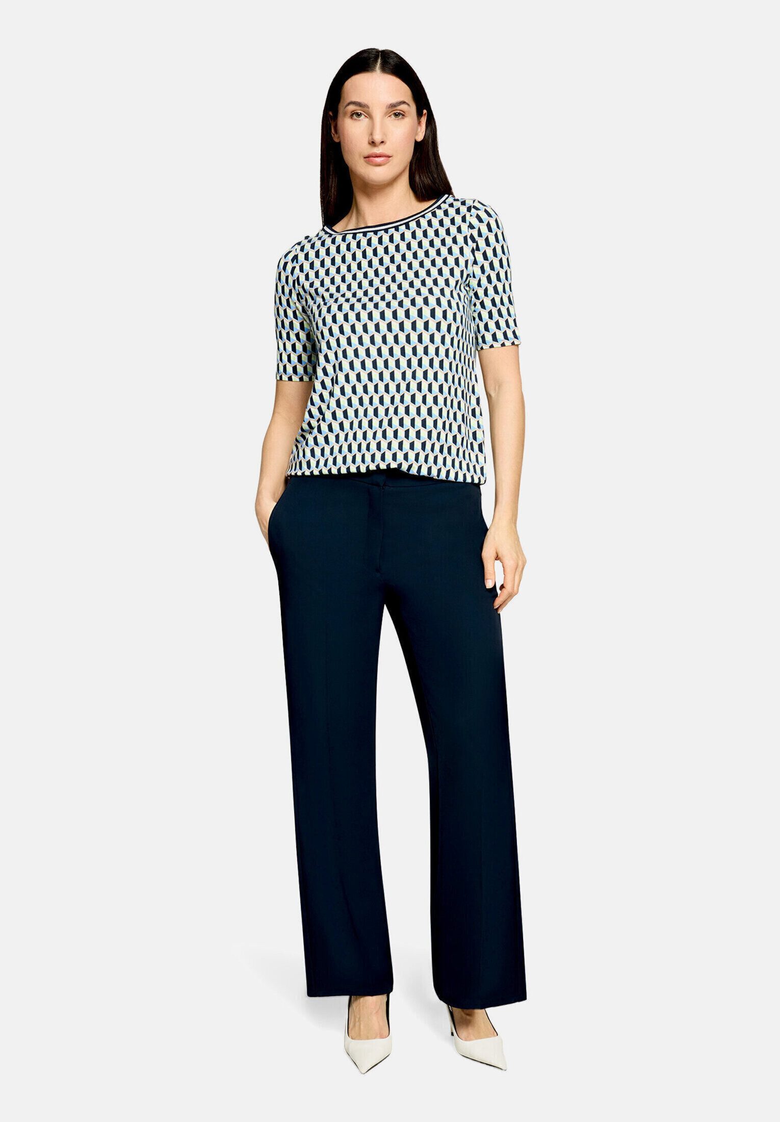 Betty Barclay Kurzarmshirt Damen mit Gummizug (1-tlg)