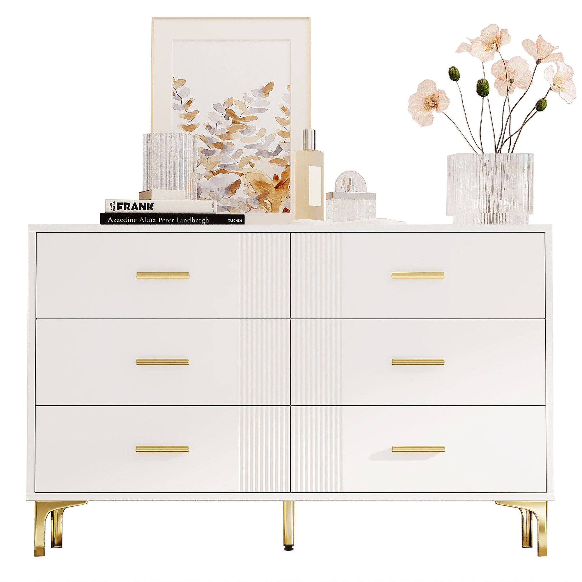 Merax Sideboard mit 6 Schubladen (1 günstig online kaufen