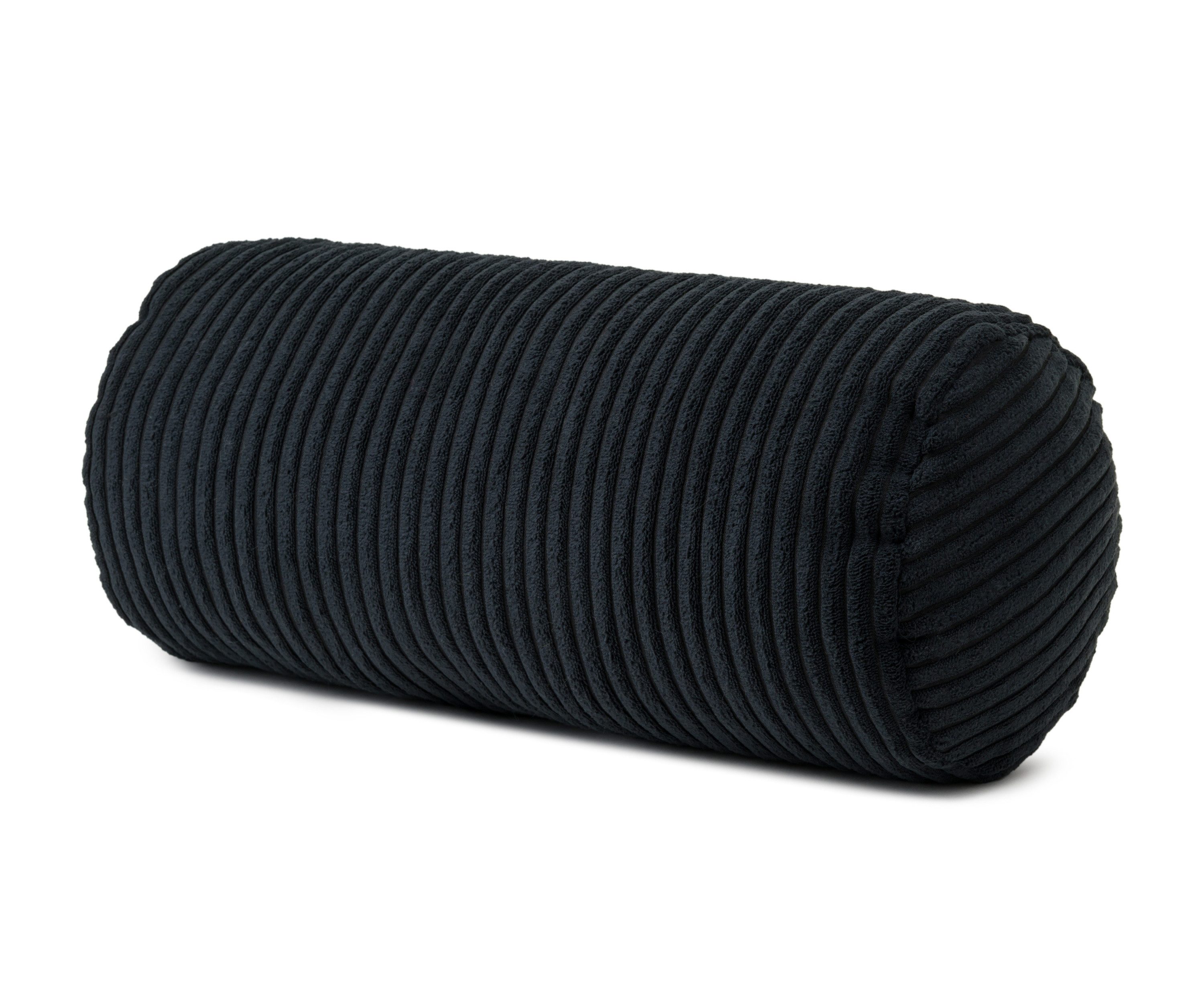 Gözze Kopfstützkissen GÖZZE Kissenrolle ANAFI DB 20x40 cm schwarz günstig online kaufen