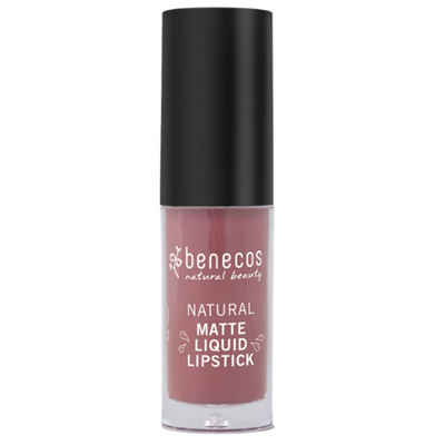 Benecos Lippenstift Matte Liquid Lipsticks rosewood, 5 ml
