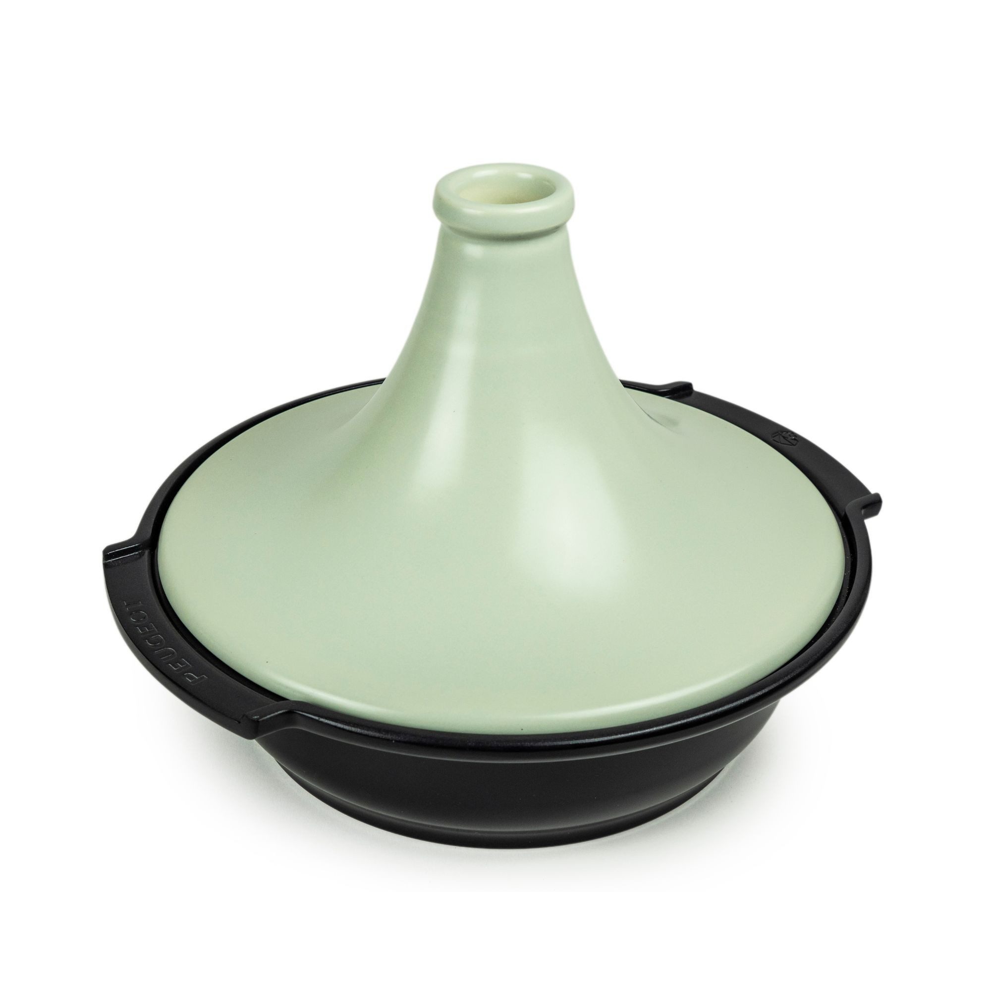 PEUGEOT Auflaufform Tagine ATLAS 30cm Salbeigrün Dampfgarer Aluminium Keramikdeckel