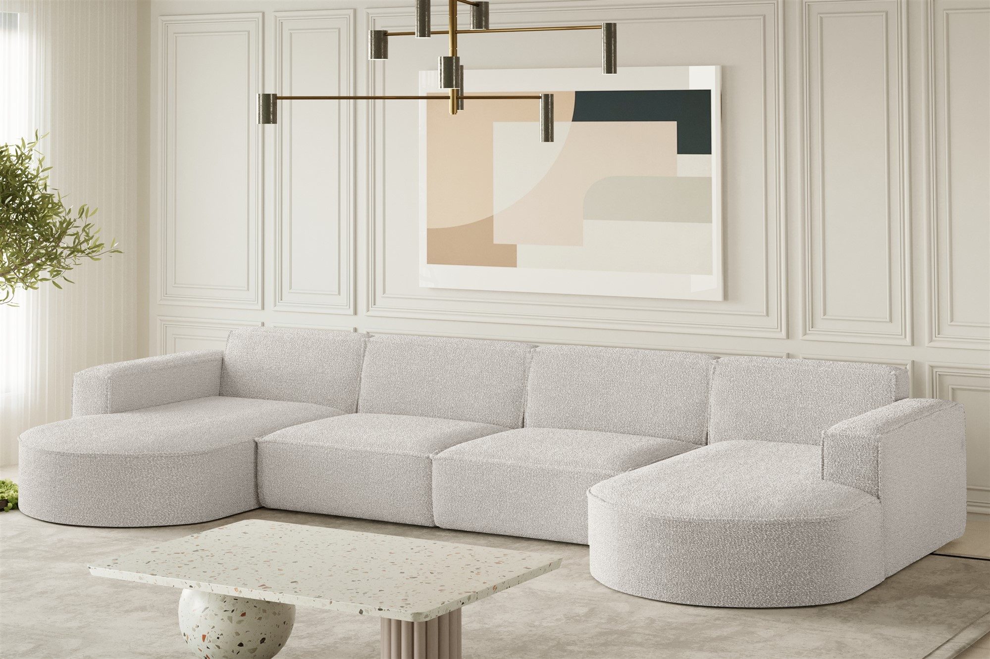 Fun Möbel Wohnlandschaft Wohnlandschaft Sofa PALMA günstig online kaufen