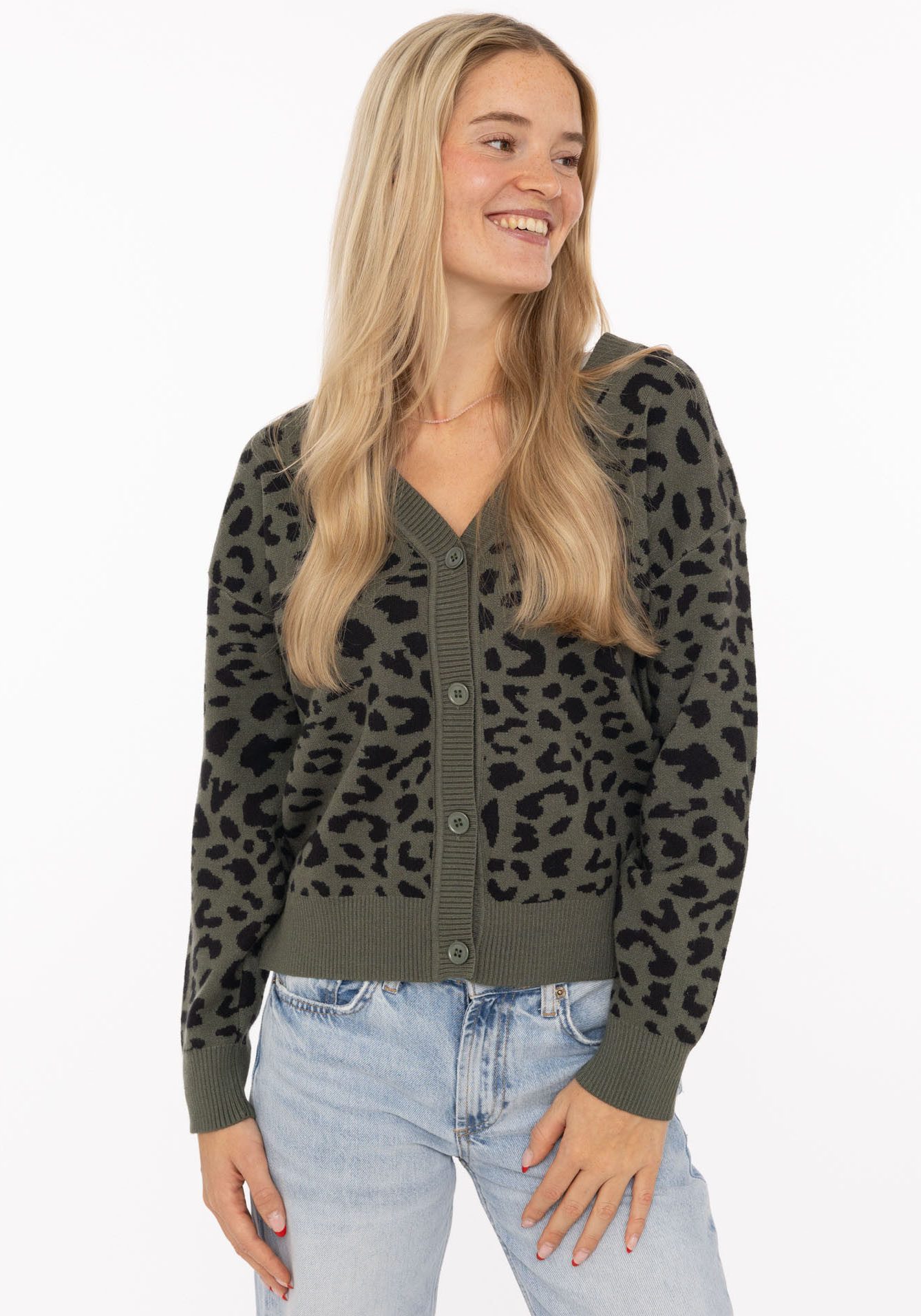 Zwillingsherz Strickpullover "Classic Leo" Animal-Muster günstig online kaufen