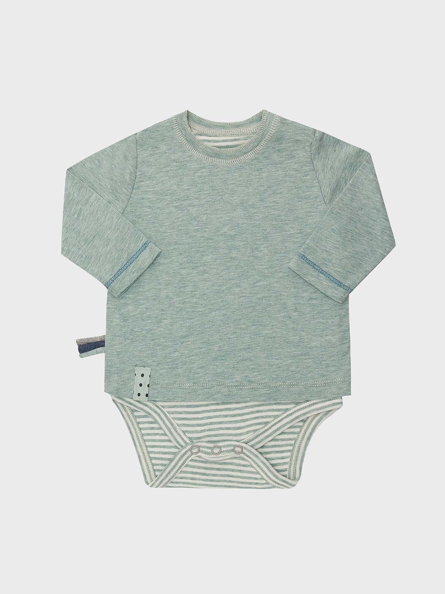 Shirtbody Baby Langarm-Bodyshirt aus Bio-Baumwolle