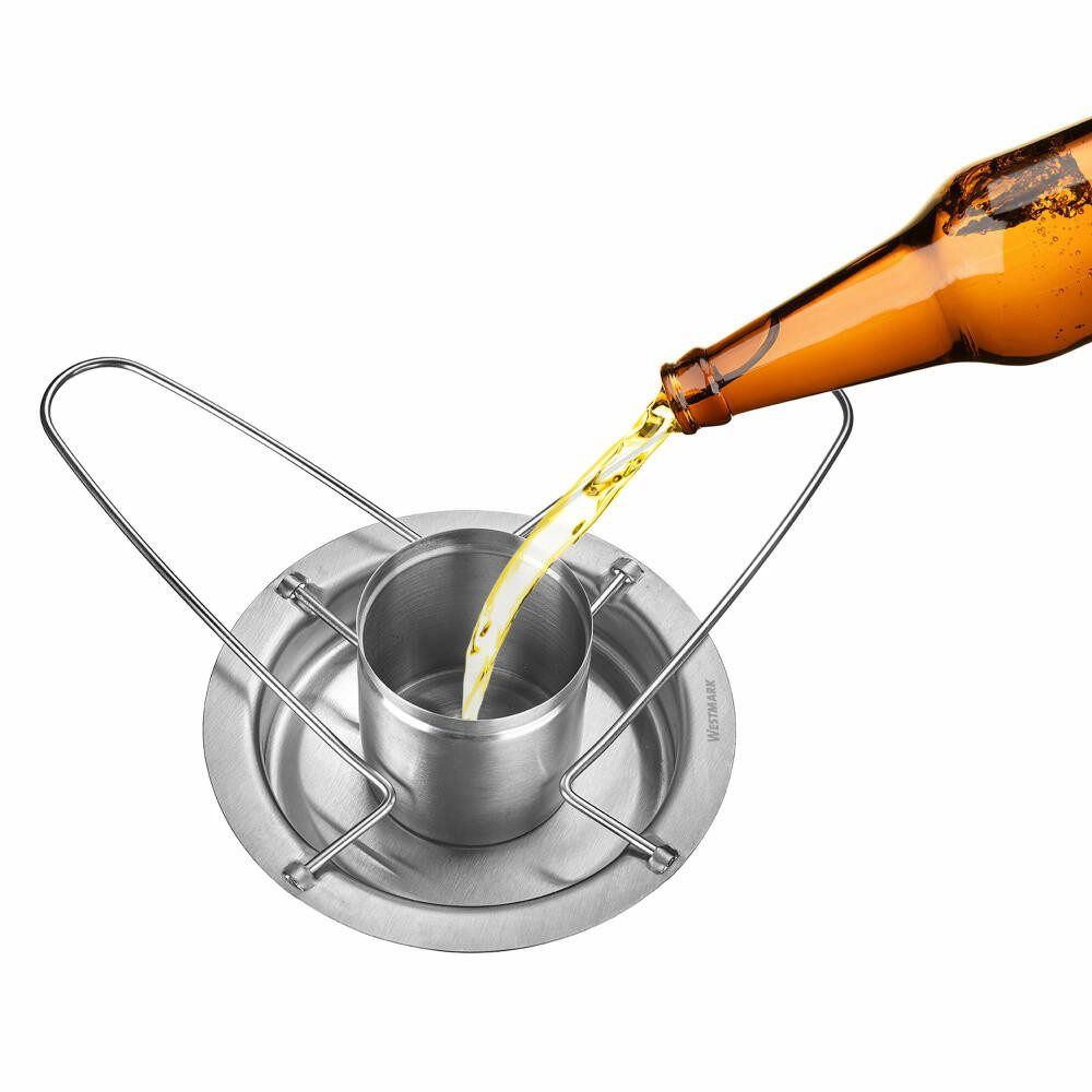 WESTMARK Grillguthalter praktischer Hähnchengriller, gleichmäßiges und krosses Garen, Rostfreier Edelstahl, rostfrei, spülmaschinengeeignet