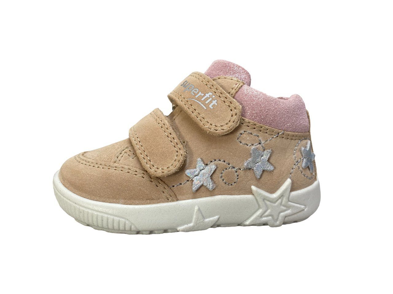 superfit Kinder / Mädchen Lauflernschuh 1-006432-4000 Beige/ ROSA Lauflernschuh