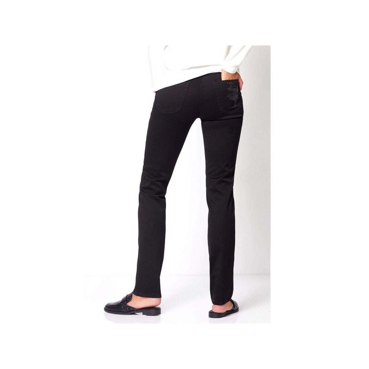 regular schwarz 5-Pocket-Jeans TONI (1-tlg)