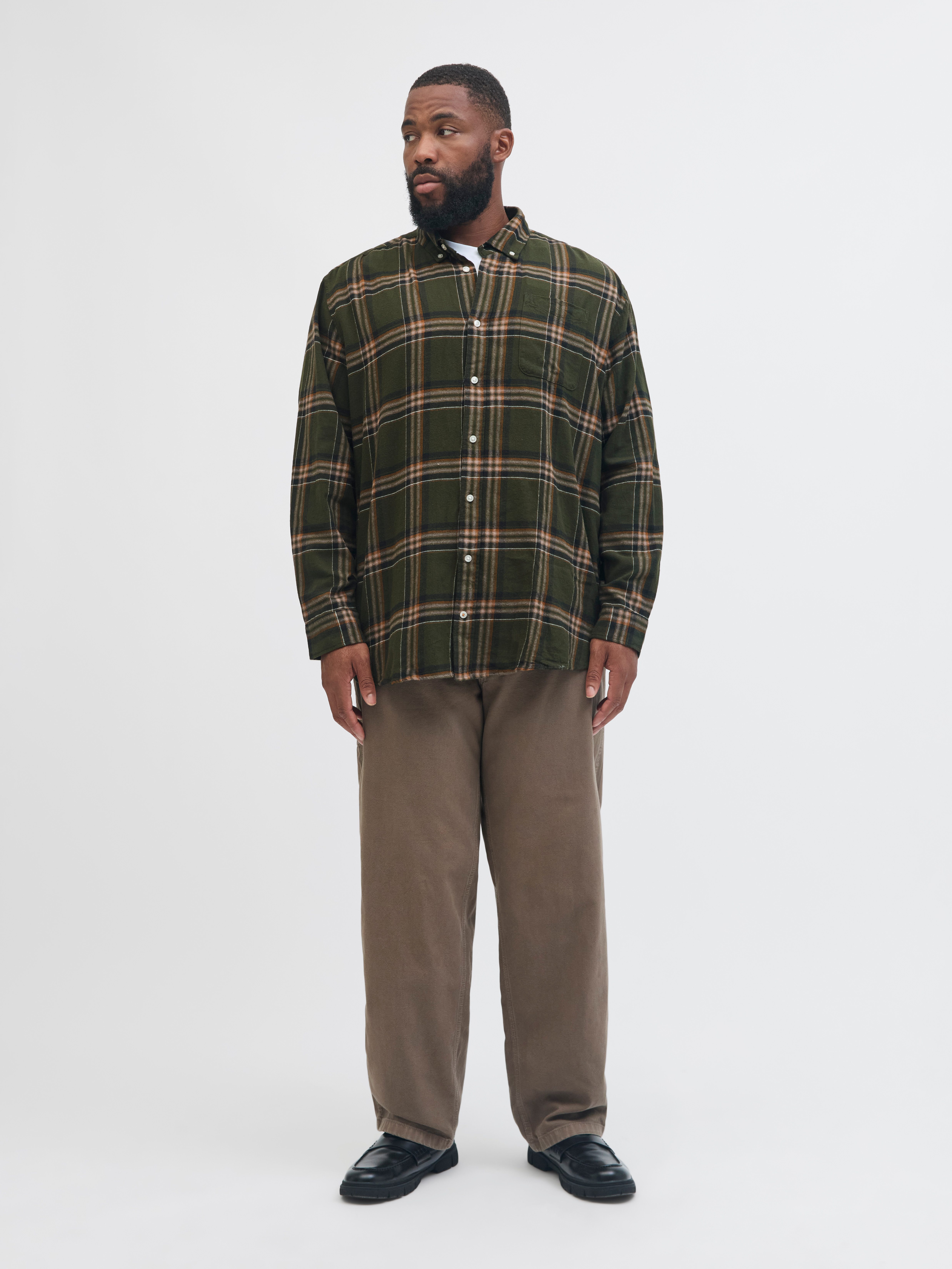 Jack & Jones PlusSize Langarmhemd JJECLASSIC FLANNEL CHECK SHIRT LS SN PLS