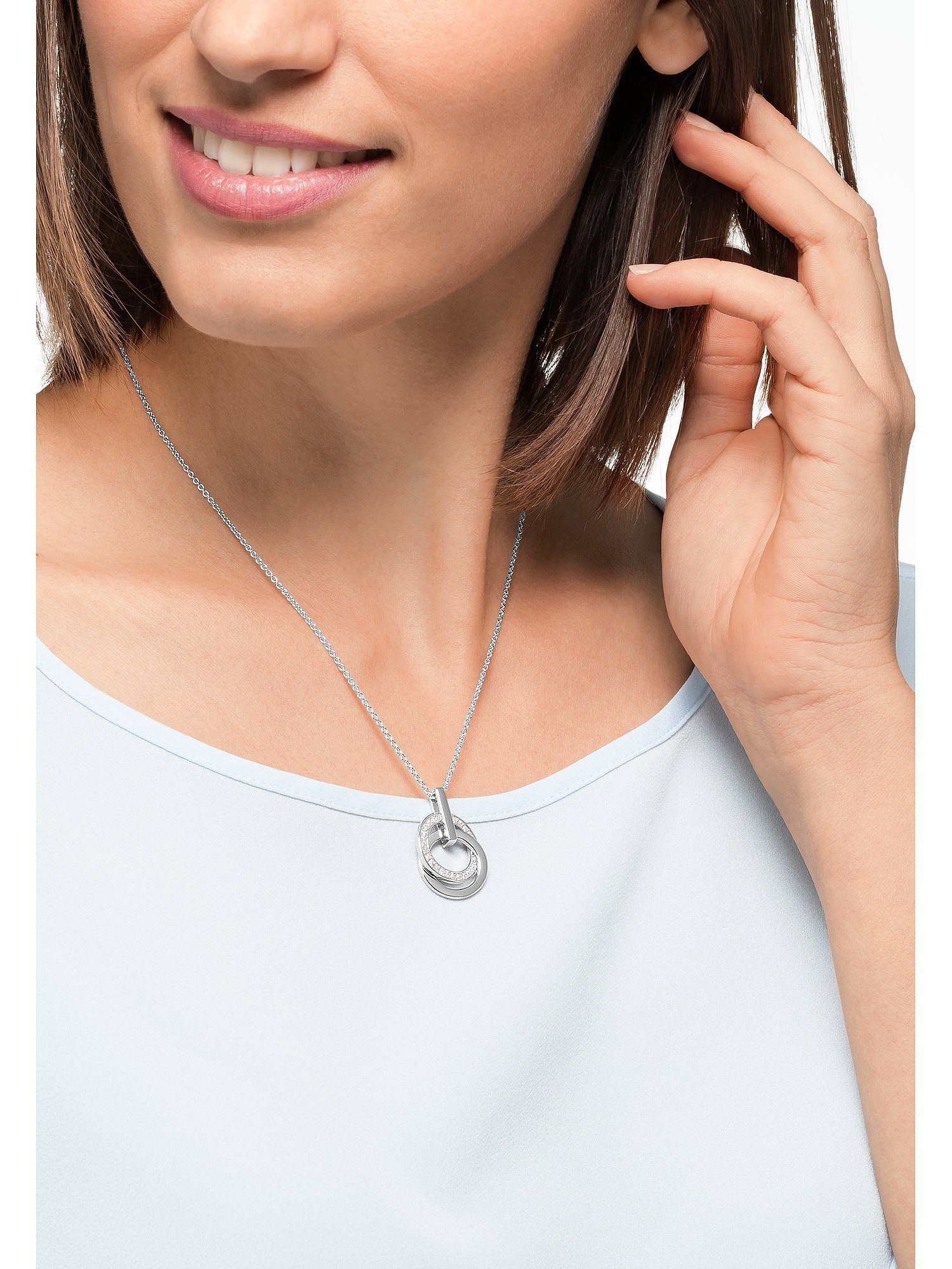 JETTE Silberkette JETTE Damen-Kette Swing 26 Zirkonia, SWING günstig online kaufen