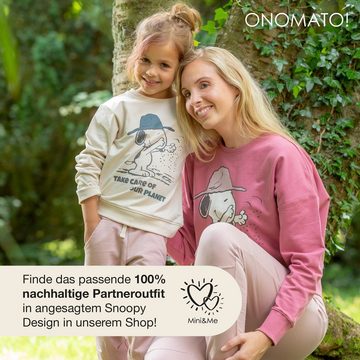 ONOMATO! Sweatshirt Peanuts Snoopy Baby Jungen Mädchen Sweatshirt Cradle to Cradle