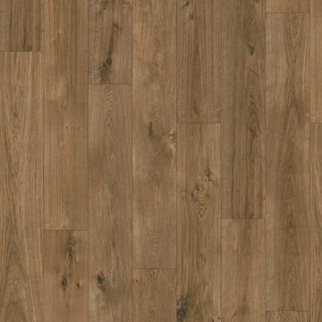 EGGER Korklaminat »Comfort EHC002 Jacksonville Eiche dunkel«, Korkboden in Holzoptik, Bodenbelag: warm & leise, Packung, 8mm, 1,995m² - nachhaltiger Fußboden - dunkelbraun