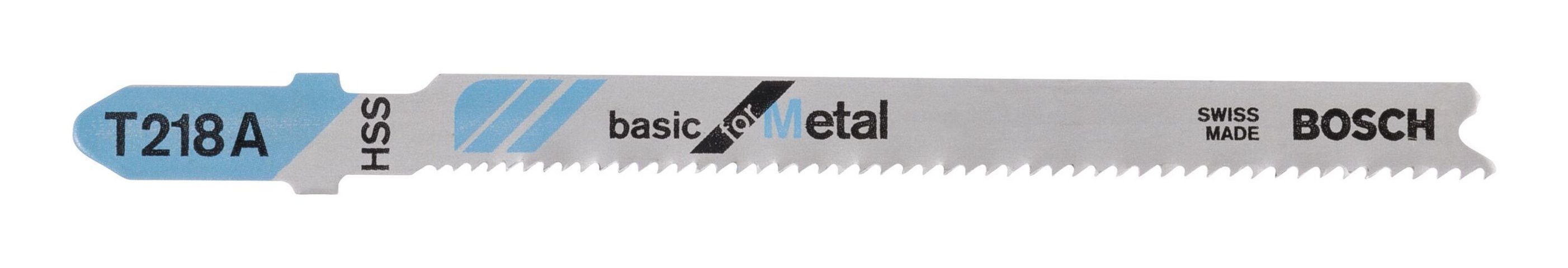 BOSCH Stichsägeblatt (3 Stück), T 218 A Basic for Metal - 3er-Pack