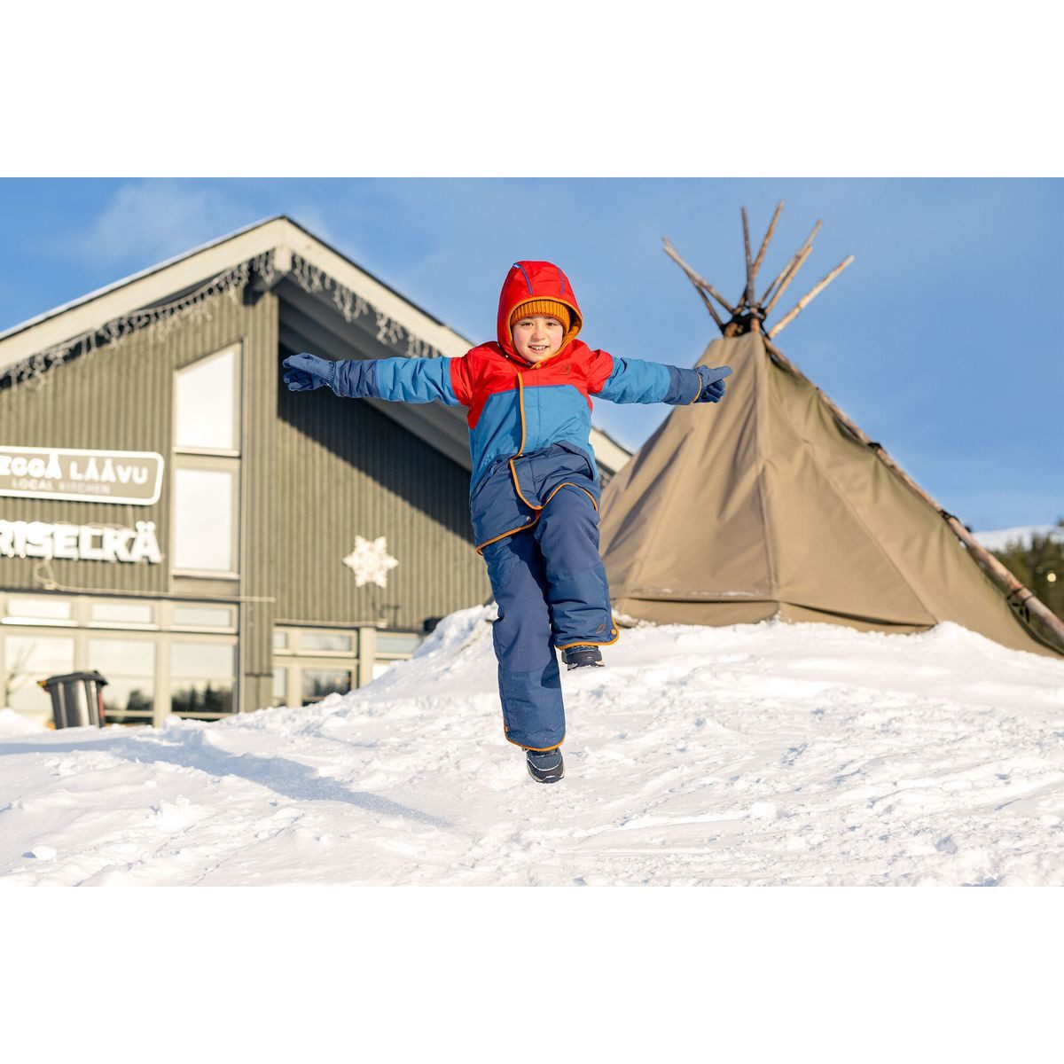 Finkid Outdoorhose Tobi Snow Vielseitige, umweltfreundliche Wintersporthose für Kinder, die