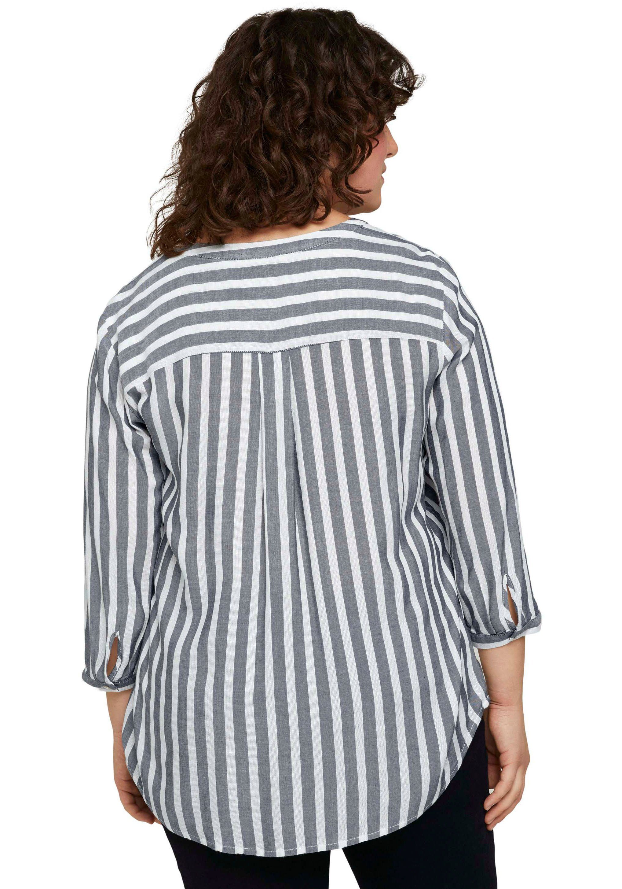 TOM TAILOR PLUS Schlupfbluse mit Streifen günstig online kaufen