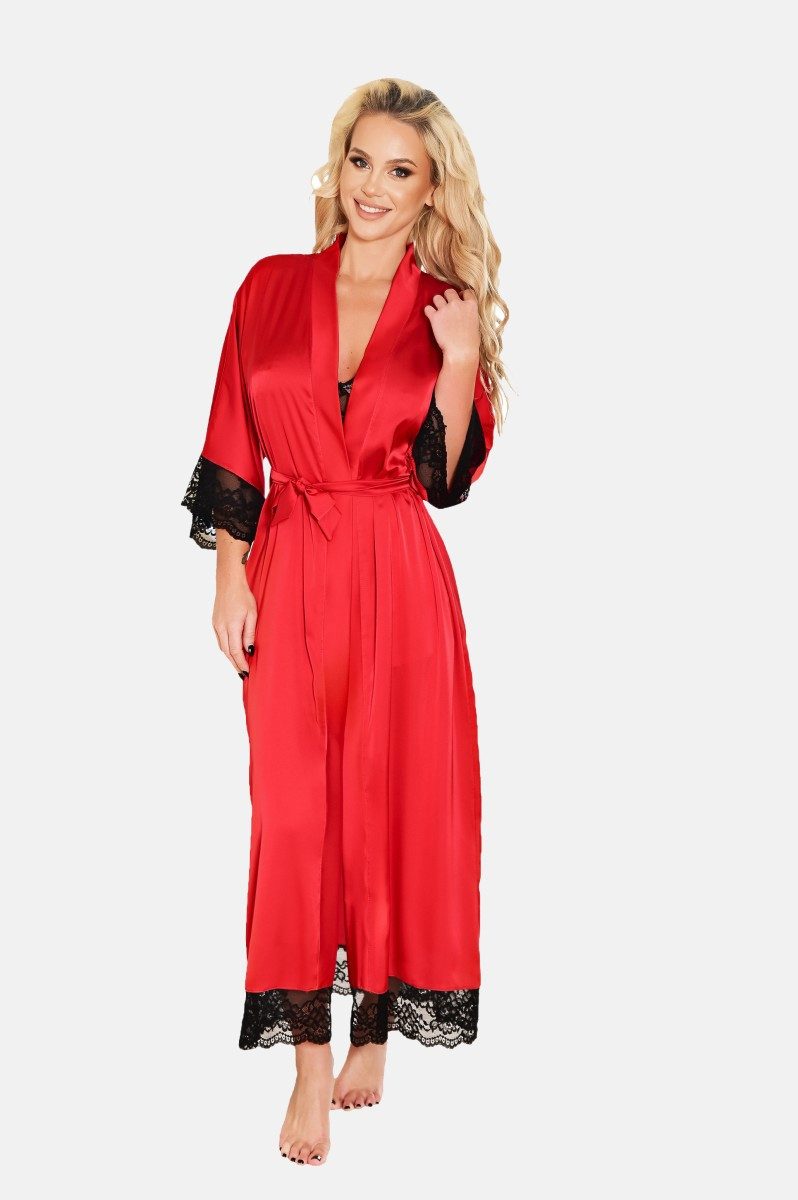 Kalimo Jumpsuit Morgenmantel in rot - günstig online kaufen