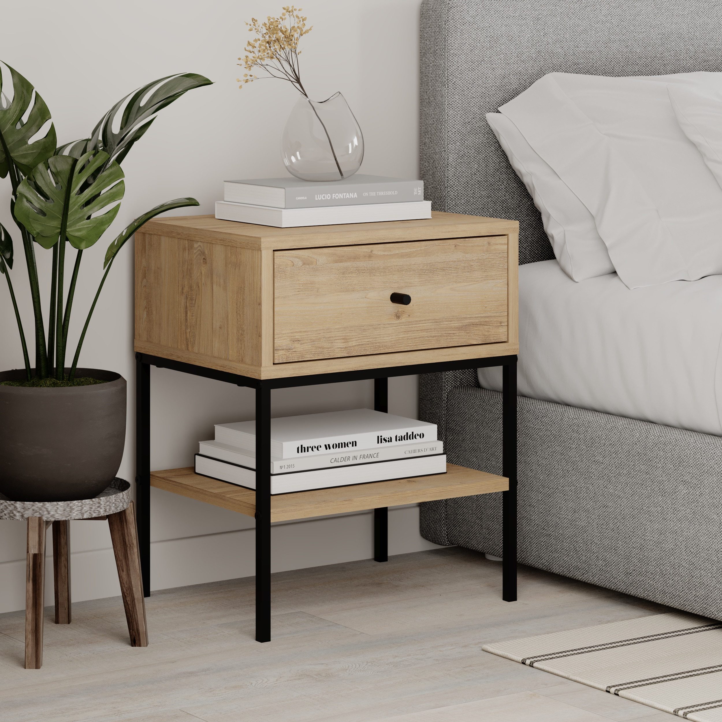 Decortie Nachttisch LISA (1 Nachttisch), Modern günstig online kaufen