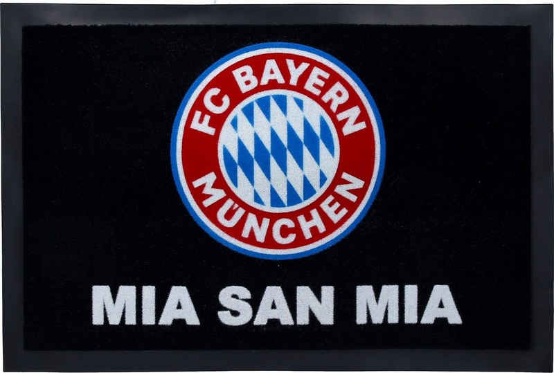 Fußmatte FC Bayern München Fußmatte 40x60cm, FC Bayern München, "Sie betreten heiligen Boden" Schriftzugoder FCB Emblem