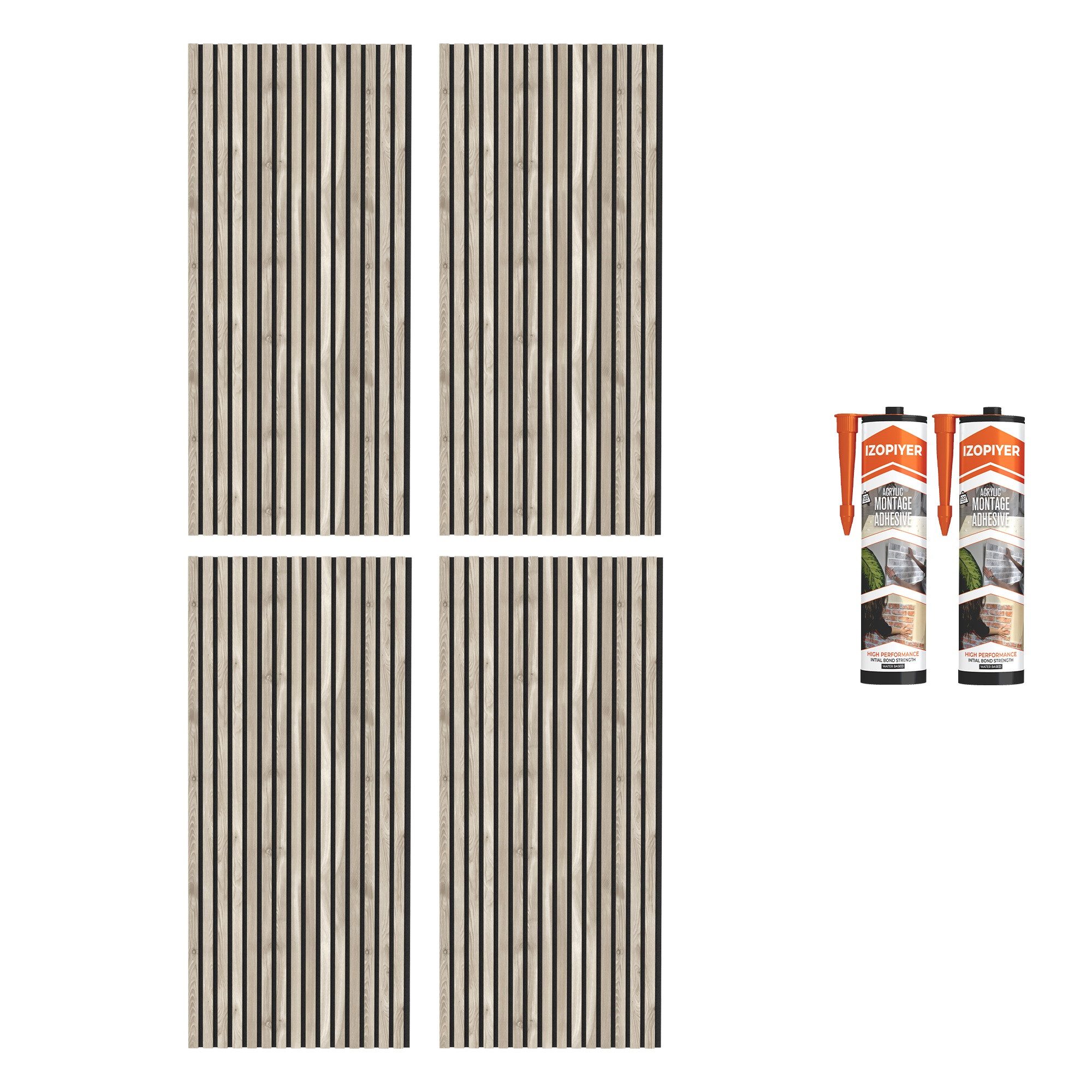 IZODEKOR 3D Wandpaneel IZODEKOR 3D Wandpaneele Holz Schalldämmung, Akustikp günstig online kaufen