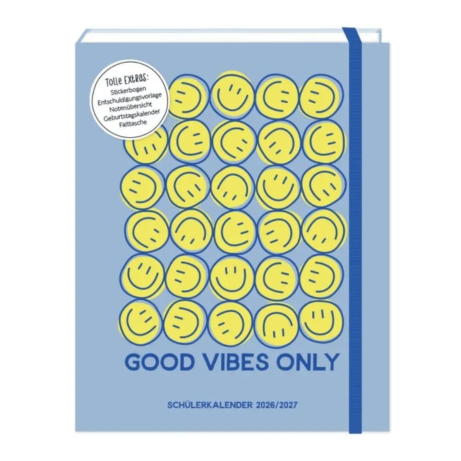 Grafik Werkstatt Schülerkalender Schülerkalender 2026 / 2027 Good Vibes Only