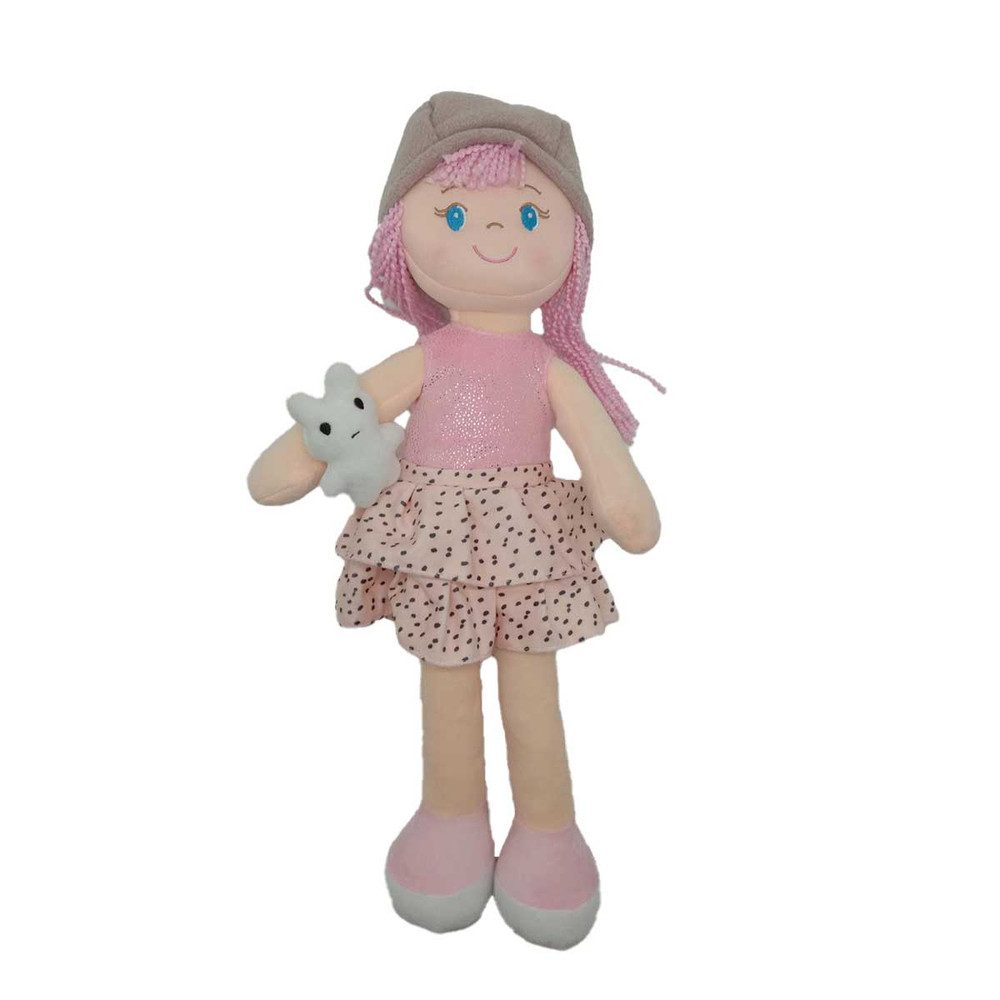Babypuppe Besttoy - Weichpuppe Maggy - mit Katze