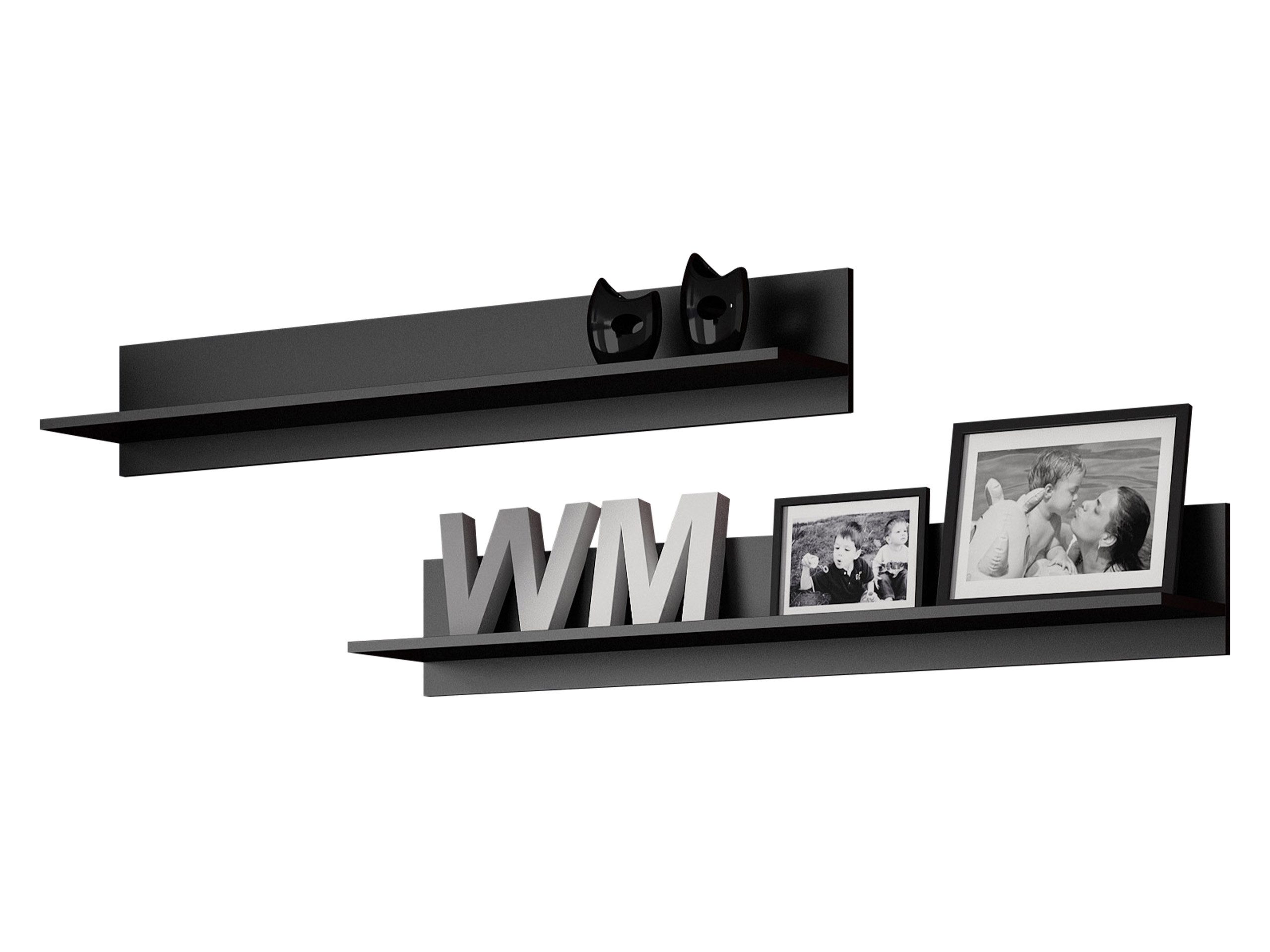 MIRJAN24 Wandregal Soho S05, 2er-Set, 125x20x20 cm