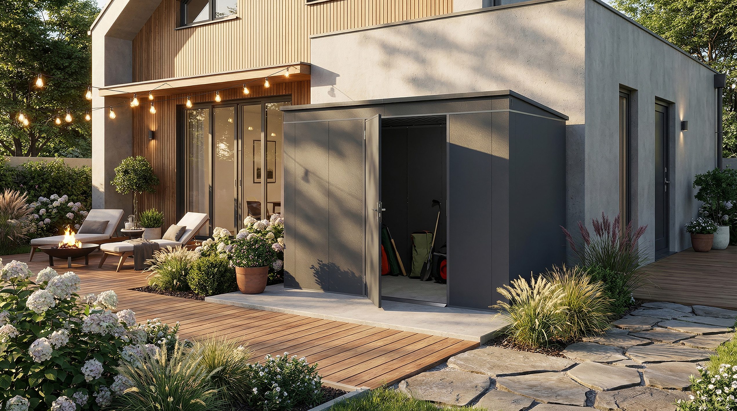 weka Gerätehaus Gary 8, BxT: 292x198 cm, Metall pulverbeschichtet, Größe 8