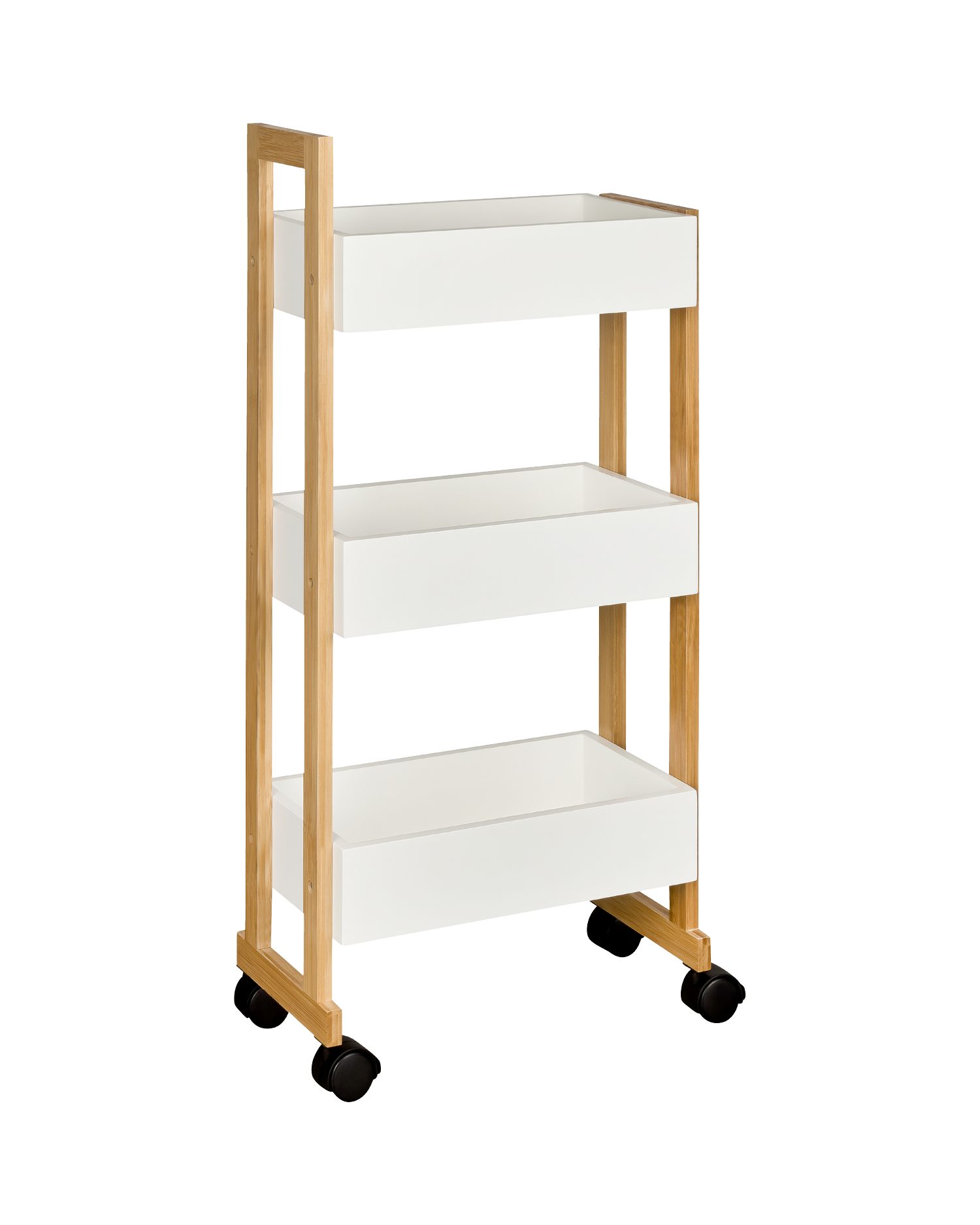 shelfmade Küchenwagen Rauma Handwagen Küchenwagen Badregal mit 3 Ablagekörb günstig online kaufen