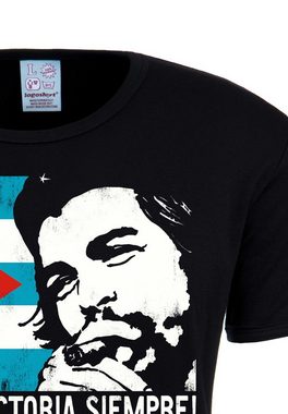 LOGOSHIRT T-Shirt Che Guevara - Cuban Flag mit modischem Vintage-Print