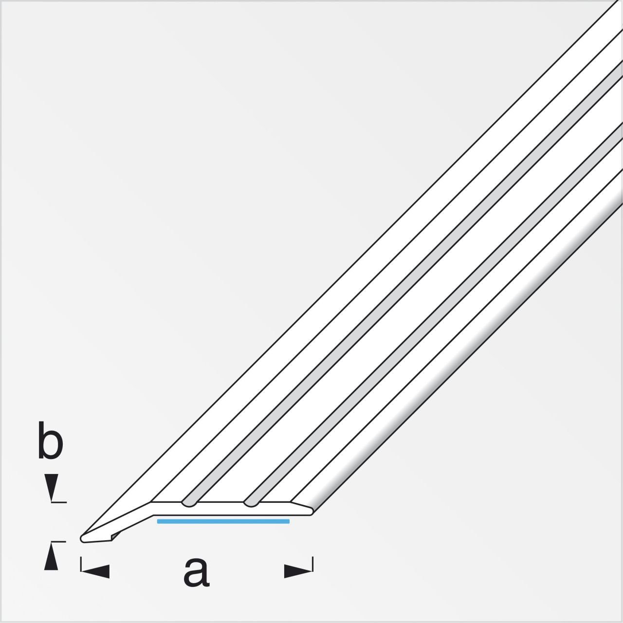 Thumbnail - alfer Abschlussprofil alfer Flachabschlussprofil 1 m, 30 x 5 mm