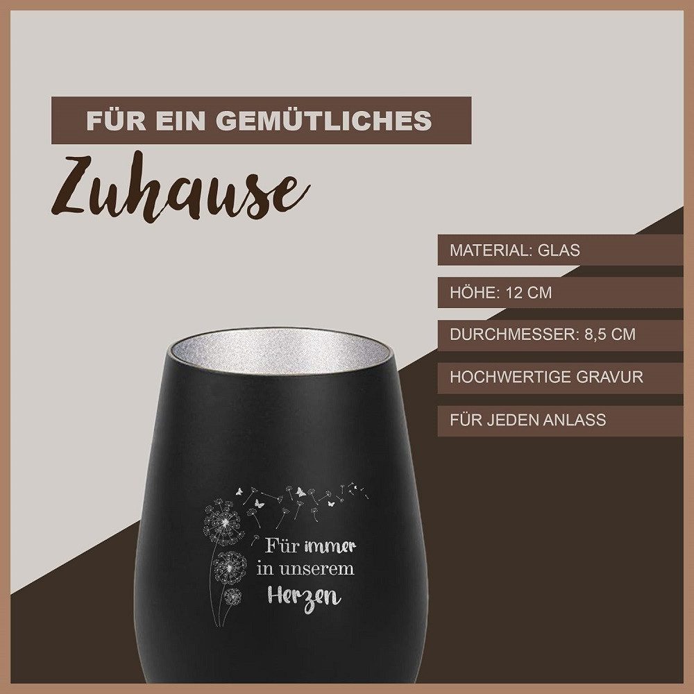 Der Porzellan-Laden Windlicht Trauerlicht mit Gravur günstig online kaufen