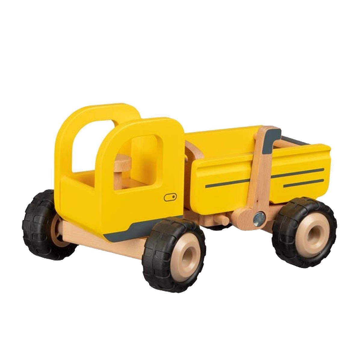 goki Spielzeug-Baumaschine Kippfahrzeug, (packung, 1-tlg., spar set), Lenkbarkeit und einfacher Kippfunktion