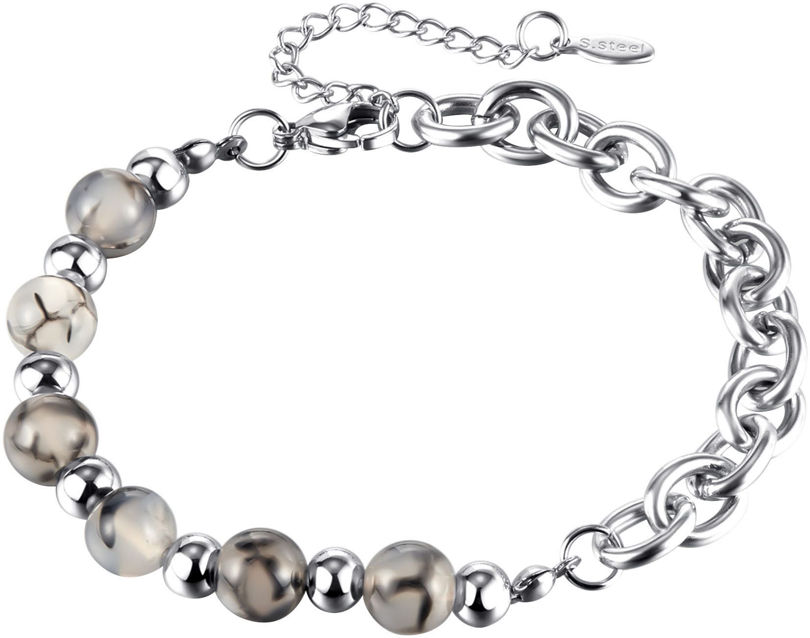 Armband Schmuck Geschenk Edelstahl Armschmuck Ankerkettenglieder Dragonstone