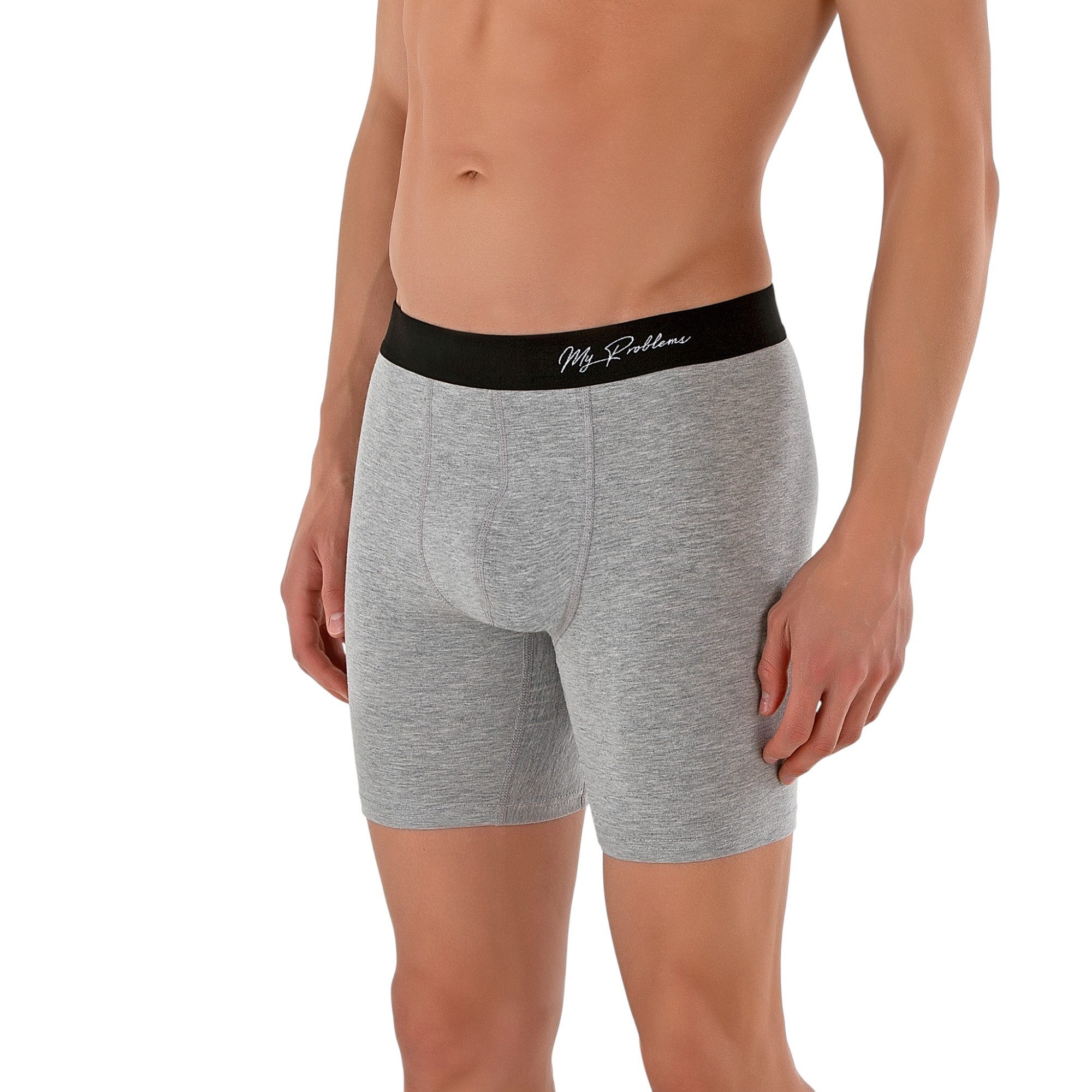 Myproblems Boxershorts Lange Boxershorts im 3er Pack – Lange Unterhosen aus Baumwolle Lange Boxershorts – Bild 2 von 5
