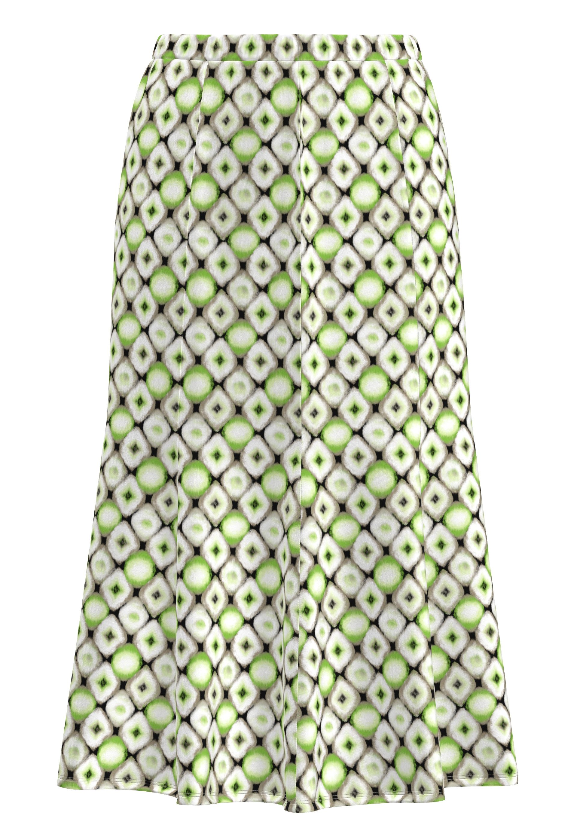 FRANK WALDER A-Linien-Rock mit grafischem Muster günstig online kaufen