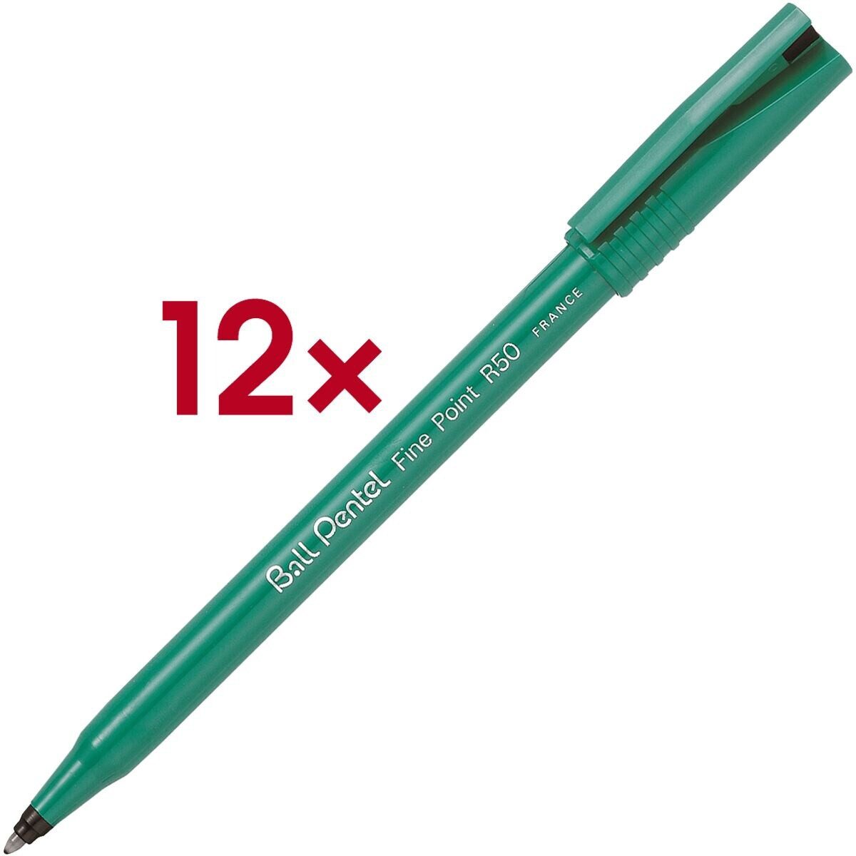 PENTEL Tintenroller Fine Point R50, Strichstärke 0,4 mm (S), schnell trocknend