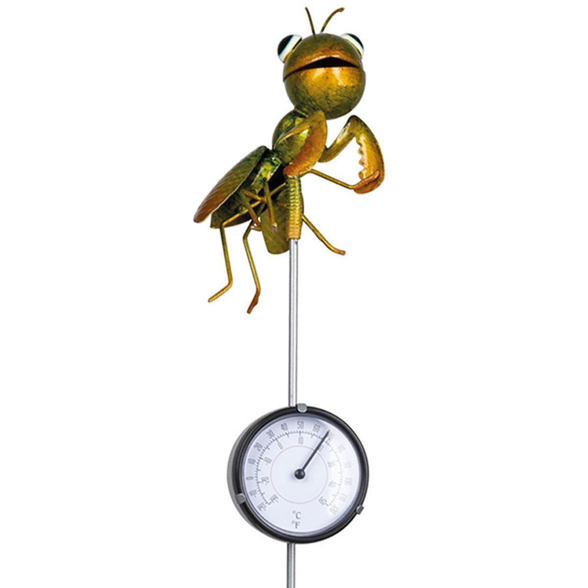 Marabellas Shop Gartenstecker Metall-Erdspieß mit Thermometer günstig online kaufen