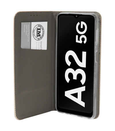 cofi1453 Handyhülle cofi1453 Buch Tasche "Smart" kompatibel mit SAMSUN, Buch Tasche "Smart" kompatibel mit Samsung Galaxy A32 5G (A326F) Handy Hülle Etui Brieftasche Schutzhülle mit Standfunktion, Kartenfach