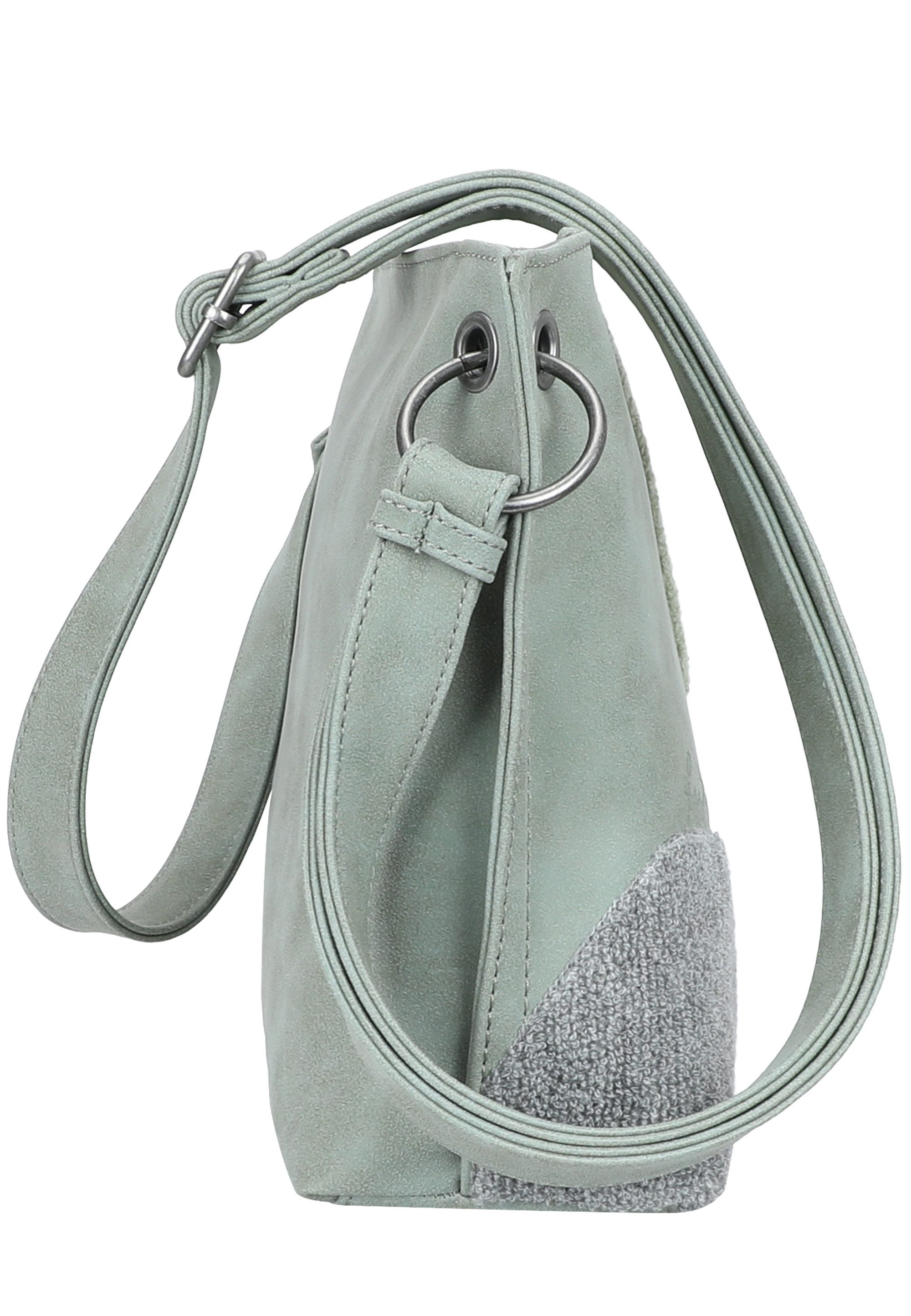 Fritzi aus Preußen Schultertasche Fritzi03 Limited Happy Flocked Jive Soft Berry, mit moderner Flockung