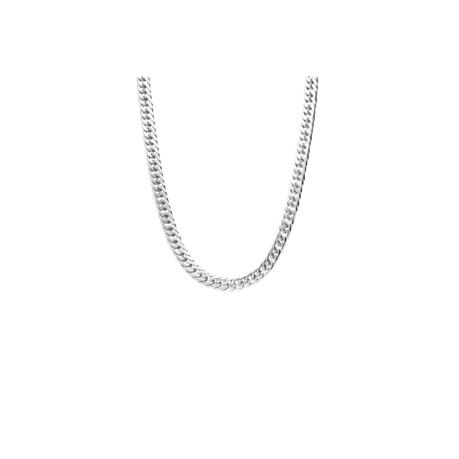 LUCARDI Gliederkette Halskette - Stahl - Silber - Kinder