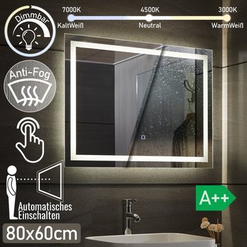 Aquamarin Badspiegel LED Badezimmerspiegel Wandspiegel Lichtspiegel Bad