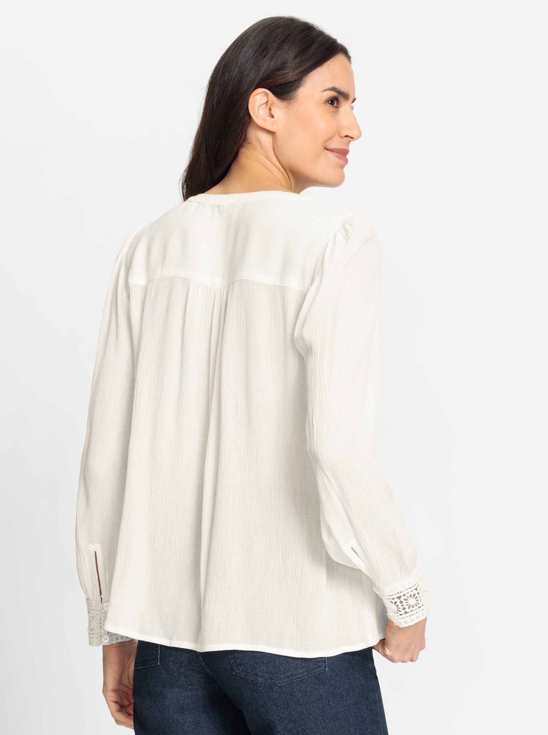 Witt Klassische Bluse Crinklebluse .